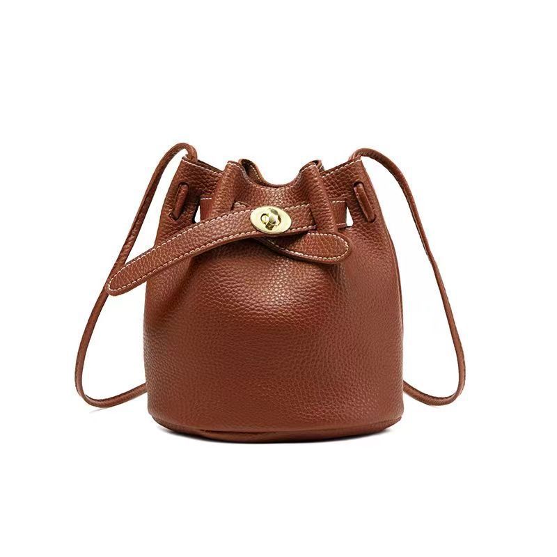 Bucket Bag Women Pu Leather Shoulder