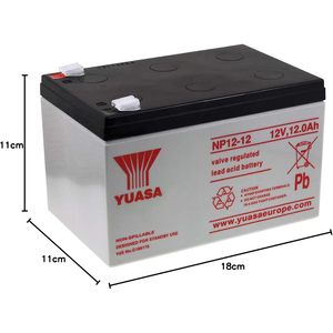 Per Yuasa NP12-12VRLA industriale batteria al piombo 12V 12Ah capacità 151x98x97.5mm manutenzione libera tipo sigillato per Inverter UPS - Product Image 4