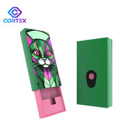 Cartouche en céramique vide personnalisée 1g Packman 1ml, carton ondulé auto-érecteur résistant aux enfants, recyclable, impression offset