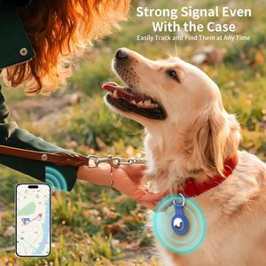 Accessori per AirTags Localizzatore GPS Custodia in Silicone per <span class=keywords><strong>Air</strong></span> Tags Portachiavi Anti-smarrimento Tracker di Localizzazione Custodia Protettiva - Product Image 5