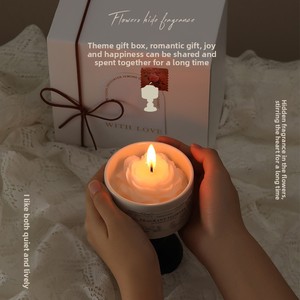 Juego de Velas Aromáticas de Camelia, Semielaboradas, con Logotipo Personalizado, Fragancia Elegante y Duradera; <span class=keywords><strong>para</strong></span> <span class=keywords><strong>Regalos</strong></span> de Cumpleaños/Bodas - Product Image 3