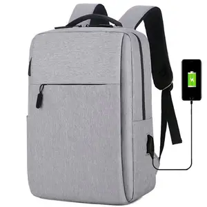 Bolsa de viagem para estudantes de negócios masculina multifuncional carregamento USB leve à prova d'água mochilas para computador notebook e laptop