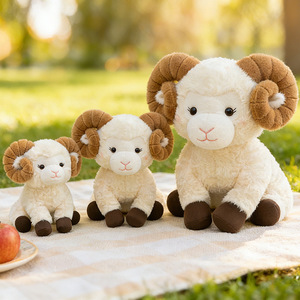 Nouvelle Peluche Mignonne et Réaliste <span class=keywords><strong>Petite</strong></span> Chèvre, Poupée la plus vendue, Figurine Décorative pour Machine à Pinces - Vente en Gros - Product Image 1