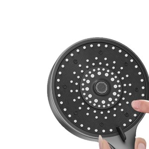 Cabezal de Ducha Grande de 7 Velocidades Royal Stan, Color Negro Noche Oscura, Accesorio de Ducha Portátil para Baño, Montado en la Pared - Product Image 1