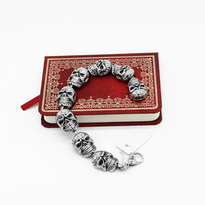 Pulsera de esqueleto yunique para hombre, joyería de moda con diseño geométrico de acero de titanio - Product Image 5