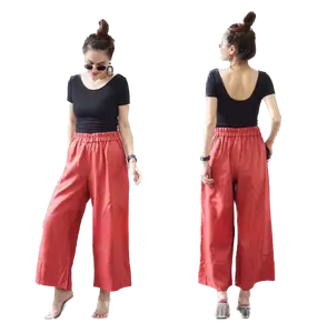 Premium Pants Linen Plus Size Pants for OEM Women's Pants & Trousers hight quality from Thailand and ready to Shipment y2k