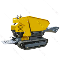 Dumper sur chenilles léger de 0,8 tonne R pour travaux agricoles et de construction