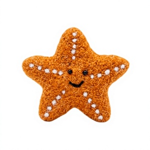 Handmade Traditional Eco-Friendly Certified Wool <b>Felt</b> Starfish Wall Hanging Large Cute Ocean <b>Animal</b> Decor Indoor Christmas - Product Image 2