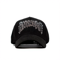 Échantillon gratuit Bar-bas Gorras Casquette de baseball en daim 5 panneaux de qualité supérieure avec broderie 3D et épingle métallique, modèle identique en gros