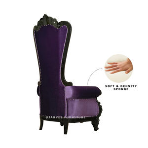 تأجير لحفلات الزفاف بظهر عالٍ باللون الأورجواني والأسود للبيع بالجملة من منتجات حفلات الزفاف - Product Image 5