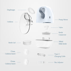 HORIGEN mama wearable elétrico inteligente bomba mãos-livres Lactação bomba mãe Dispositivo de sucção leite - Product Image 6