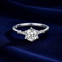 Bague en argent sterling 925 avec zircone cubique, élégante et haut de gamme, classique, pour mariage, pour femme, vente en gros