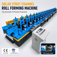 Machine de formage à froid entièrement automatique pour profilés solaires avec presse à poinçonner pour supports de montage solaire