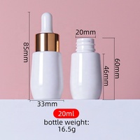 Flacon compte-gouttes vide en plastique unique de 20 ml pour sérum de soin, cosmétiques, huile essentielle pour le visage et les cheveux – Nouveau design personnalisé
