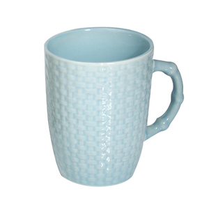 Cốc Họa Tiết Dập Nổi Cao Cấp Cốc Màu Xanh Dương Dệt Hoa Văn Bằng Tre Có Tay Cầm 12Oz Cốc Đồ Uống Nóng Quà Lưu Niệm Cho Gia Đình - Product Image 5