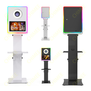 Kit de cabine <span class=keywords><strong>photo</strong></span> carrée à angle réglable avec écran tactile de 13.3 "et cadre lumineux RVB - Product Image 2