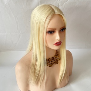 Mono Topper couleur or, cheveux humains vierges, Topper noué à la main pour femmes - Product Image 4