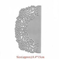 Candele di Taglio Muore Scrapbook Rifornimenti del Mestiere di Arte del Metallo Muore Per La Carta di Crafting Del Fiore Del Metallo Bordo