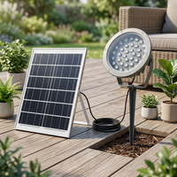 Projecteur LED solaire DC étanche IP65 en aluminium pour extérieur, télécommande, intensité réglable, pour jardin, pelouse, allée, maison