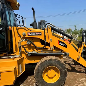 Machine de terrassement CAT 420F 420F2 d'occasion, tractopelle en vente, bon état avec composants de base, moteur de pompe à engrenages - Product Image 5