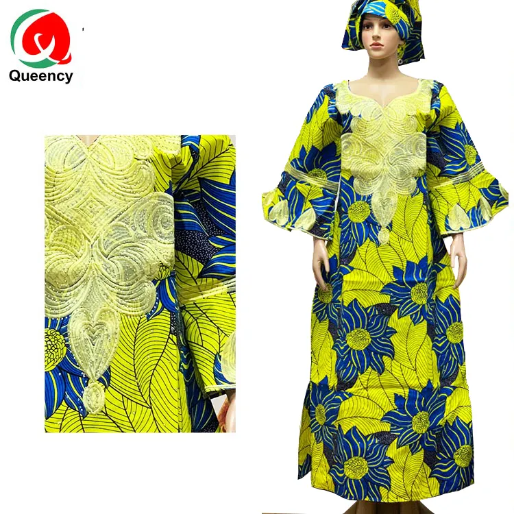 Robe africaine décontractée en tissu wax pour femme, tenue de soirée à manches longues, motifs, nouveauté, en stock