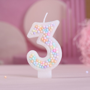 Velas de Cumpleaños Digitales 3D Brillantes con Forma de Macaron Número 0, Decoraciones <span class=keywords><strong>para</strong></span> Pasteles, Adecuadas <span class=keywords><strong>para</strong></span> Cumpleaños y Pasteles Temáticos - Product Image 5