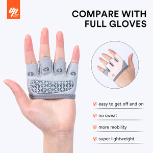 LIVEUP yarım parmak nefes kaymaz spor eldiven ağırlık kaldırma spor bisiklet için açık Unisex hafif ayarlanabilir bilek - Product Image 3