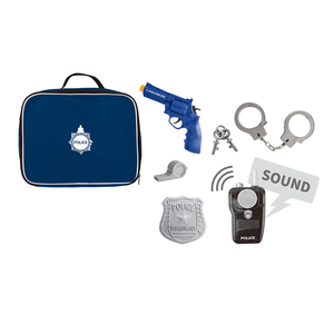 Costume de police Bemy Toy inclus gilet réfléchissant, sac, talkie-walkie B/O, insigne, menottes, sifflet et ensemble de police - Product Image 6