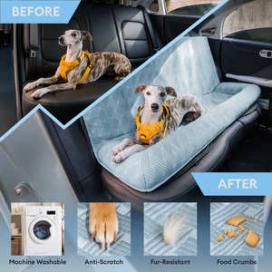 Cooling Travel Polster Sicherheit Rücksitz bezug Großes Hunde autos itz bett Blau mit Kopfstütze-Chill Rover - Product Image 5