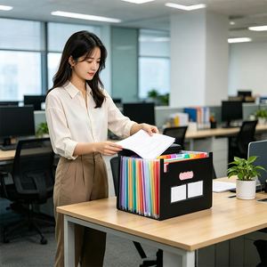 Custom Document Bags <b>Reference</b> <b>Books</b> Large Capacity Students Office Document Bags for Gifts - Product Image 6