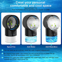 Kipas Angin Mini AC Portabel 2020 Pendingin Udara Air Cooler Hitam