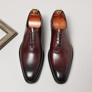 Zapatos Oxford de moda de gama alta de cuero genuino hechos a mano personalizados para hombres otoño boda negocios ocasiones formales antideslizantes - Product Image 1