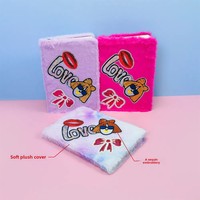 1pc A5 Lovely Lined Notebook Plush Diary pour étudiants adolescents Fuzzy Journal Writing Notebook