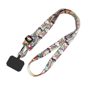 Cordon de téléphone réglable à 6 lignes, bandoulière tour de cou avec patch pour téléphone, cordon anti-chute pour téléphone portable/porte-clés/carte - Product Image 2