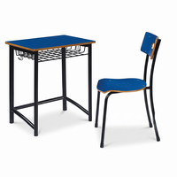 Chaise de bureau fixe moderne et durable pour école, mobilier de classe, utilisation commerciale, acier, contreplaqué, plastique, couleur personnalisée Aoyasi