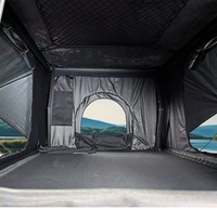 Tente de toit pour voiture en aluminium pour 3 personnes, pour la randonnée en plein air, Jimny Suzuki, coque rigide triangulaire à clapet avec accessoire d'échelle