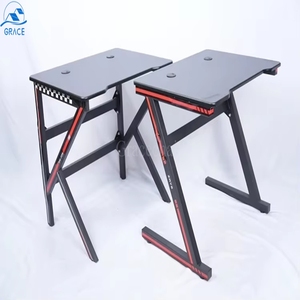 Bán buôn 2025 trực tiếp nhà máy Stylish kim loại chân bàn máy tính với Durable MDF Top mẫu miễn phí chơi game bảng phong cách thời trang - Product Image 6
