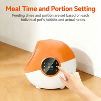 Distributeur automatique de nourriture pour animaux de compagnie avec capteur RFID, ouverture de porte automatique, en silicone, avec enregistrement vocal