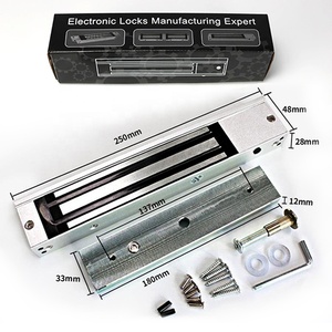 電気磁気ロックDC <span class=keywords><strong>12</strong></span>ボルト5A安全単一ガラスドア,オフィス180kgスマート電磁石ドアロック - Product Image 2