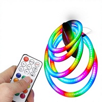 COB Magic Color 5V со встроенной микросхемой, динамические RGB-габаритные огни Angel Eyes, совместимые с автомобилями, USB, голосовое управление, светодиодная подсветка для пикапов