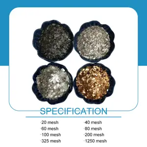 Natural Mica Flakes Muscovite Phlogopite Biotite Flakes Synthetic Mica Cosmetic Synthetic Mica Flakes