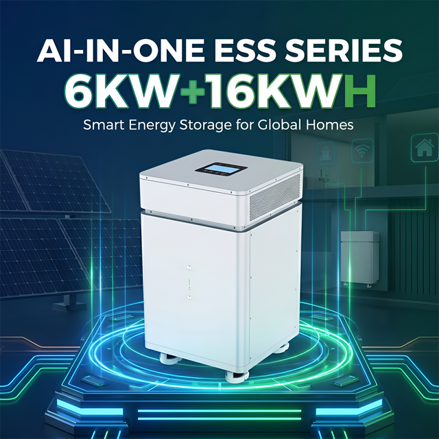6KW 8KW All-in-One Hybrid Solar Inverter with Energy Storage Lithium Battery Home Solar System Off Grid MPPT Pure Sine Wave 48V
