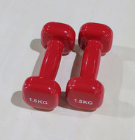 Smartfit Haltère en vinyle et néoprène de haute qualité enduit de fonte Colorful Gym Fitness Equipment