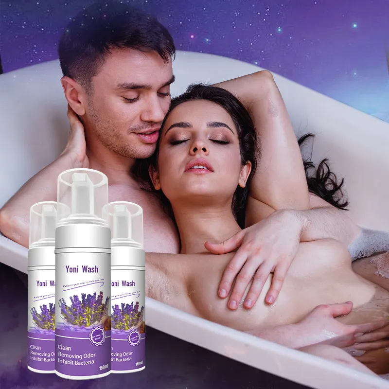 Etiqueta privada natural íntima vaginal Yoni higiene cuerpo gel natural vaginal Yoni lavado de espuma lavado femenino