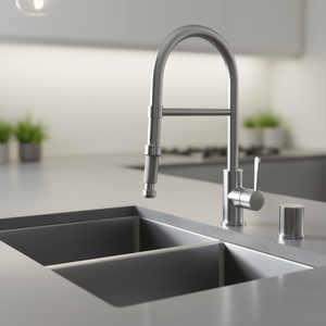 Connecteur de ligne d'alimentation pour robinet en acier inoxydable tressé de 24 pouces, accessoires pour robinet de cuisine, 2 pièces - Product Image 2