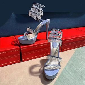 Sandalias Plataforma Pearl Sandals Shoes Platform Around Ankle <b>Wrap</b> Heels for Women New - Product Image 5