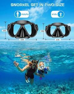 Dry <span class=keywords><strong>Snorkel</strong></span> Anti-appannamento maschera subacquea per immersioni, occhiali da immersione professionali in Silicone Kit per lo snorkeling con maschera subacquea - Product Image 6