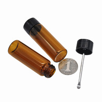 Boîte à médicaments carrée en verre transfrontalière avec cuillère à snuff et techniques d'injection pour le stockage alimentaire