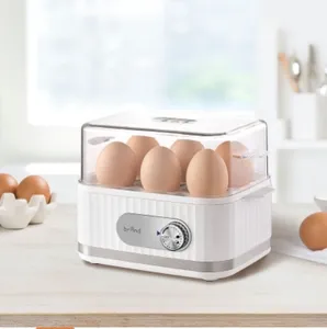 2023 Automatic Electric Egg Boiler with Intelligent Control Steel-Made Household Cooker for Perfect Egg Temperature and Cooking