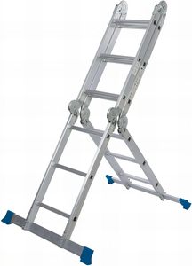 Échelle télescopique pliante multifonctionnelle industrielle en alliage d'aluminium moderne et portable, certifiée - Product Image 6